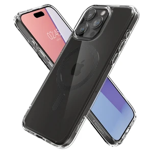 Прозрачный чехол с MagSafe Spigen Ultra Hybrid (MagFit) Carbon Fiber для iPhone 15 Pro Max - Фото 2