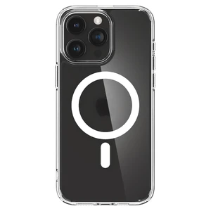 Прозрачный чехол с MagSafe Spigen Ultra Hybrid (MagFit) Frost Clear для iPhone 15 Pro Max - Фото 5