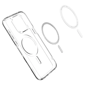 Прозрачный чехол с MagSafe Spigen Ultra Hybrid (MagFit) Frost Clear для iPhone 15 Pro Max - Фото 4
