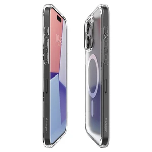 Прозрачный чехол с MagSafe Spigen Ultra Hybrid (MagFit) Frost Clear для iPhone 15 Pro Max - Фото 3