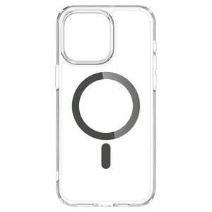 Прозрачный чехол с MagSafe Spigen Ultra Hybrid (MagFit) Graphite для iPhone 15 Pro Max - Фото 6