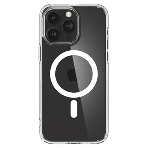 Прозорий чохол з MagSafe Spigen Ultra Hybrid (MagFit) White для iPhone 15 Pro - Фото 5