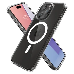 Прозорий чохол з MagSafe Spigen Ultra Hybrid (MagFit) White для iPhone 15 Pro - Фото 2