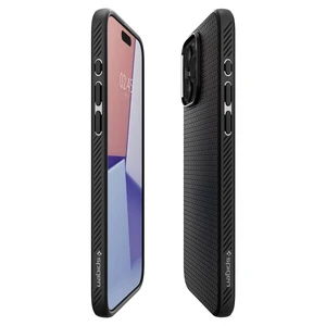 Защитный чехол Spigen Liquid Air Matte Black для iPhone 15 Pro - Фото 2