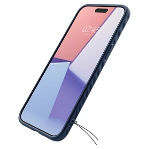 Защитный чехол Spigen Liquid Air Navy Blue для iPhone 15 Pro Max - Фото 5