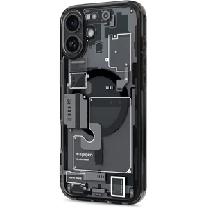 Прозорий чохол Spigen Ultra Hybrid Mag для iPhone 16 придимлений-сірий - Фото 3
