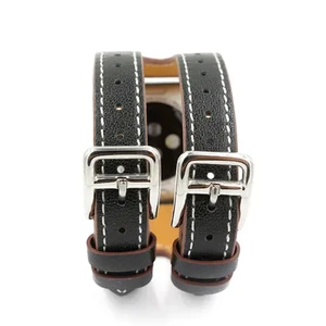 Кожаный ремешок iLoungeMax Double Buckle Black для Apple Watch Ultra 49mm | 45mm | 44mm | 42mm - Фото 3