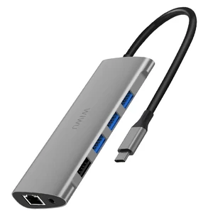 Хаб WIWU Alpha 11 в 1 Type-C Silver