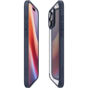 Прозрачный синий чехол Spigen Ultra Hybrid для iPhone 16 Pro Max - Фото 2