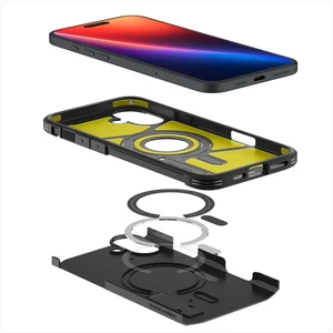 Чорний міцний чохол Spigen Tough Armor Mag для iPhone 16 MagSafe - Фото 3