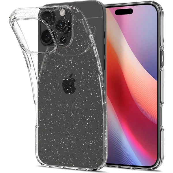 Прозорий чохол з блискітками Spigen Liquid Crystal Glitter для iPhone 16 Pro у Вінниці