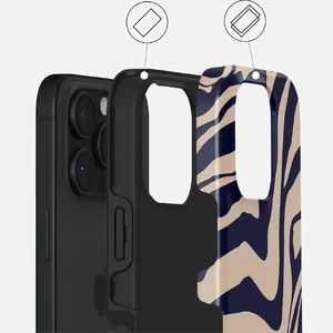 Бежево-синій магнітний чохол Burga Vigilant Tough для iPhone 16 Pro Max - Фото 3
