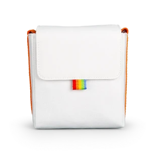 Сумка для фотокамери моментального друку Polaroid Now White/Orange  - Фото 1