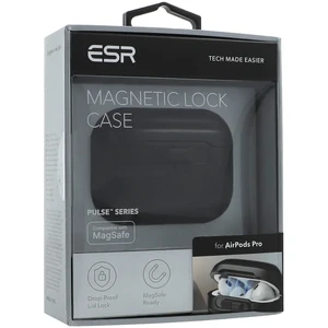 Защитный чехол MagSafe с замком ESR Pulse Magnetic Lock Case Black для AirPods Pro 2 - Фото 6