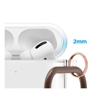 Чехол с карабином Elago Hang Case Clear для AirPods Pro - Фото 4