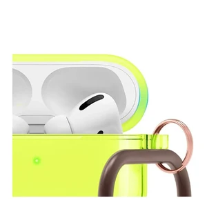 Чохол з карабіном Elago Hang Case Neon Yellow для AirPods Pro - Фото 3
