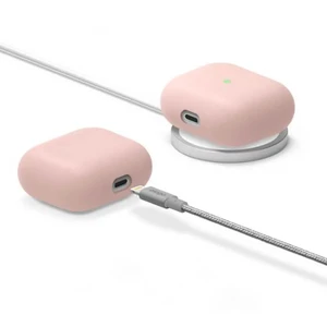 Силиконовый чехол elago Liquid Hybrid Basic Case Lovely Pink для Airpods 3 - Фото 2