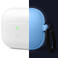 Силіконовий чохол, що світиться, з карабіном elago Silicone Hang Case Nightglow Blue для AirPods 3 - Фото 2