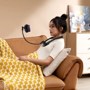 Держатель для телефона Baseus ComfortJoy Black на шею, с подставкой и регулировкой на 360° - Фото 7