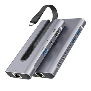 Хаб (адаптер) ESR 8-in-1 Portable USB-C Hub Grey - Фото 3