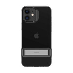 Черный силиконовый чехол-подставка ESR Air Shield Boost Matte Jelly Black для iPhone 12 mini