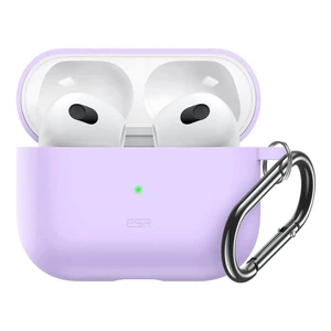 Силиконовый чехол с карабином ESR Bounce Protective Silicone Case Purple для AirPods 3 (2021)