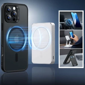 Черный черный чехол со стеклом ESR Classic Hybrid HaloLock Mag для iPhone 16 Pro Max - Фото 3