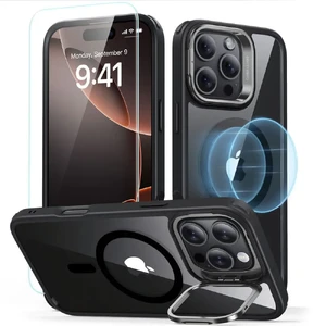 Черный прозрачный чехол со стеклом ESR Classic Hybrid MagSafe iPhone 16 Pro Max - Фото 6