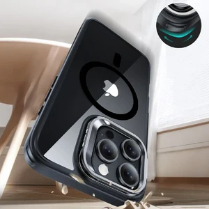 Черный прозрачный чехол со стеклом ESR Classic Hybrid MagSafe iPhone 16 Pro Max - Фото 3