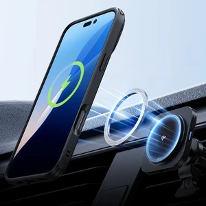 Черный прозрачный чехол со стеклом ESR Classic Hybrid MagSafe iPhone 16 Pro Max - Фото 4