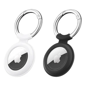 Силиконовый чехол c карабином ESR Cloud Silicone Keychain White + Black для AirTag (2 шт.) - Фото 2