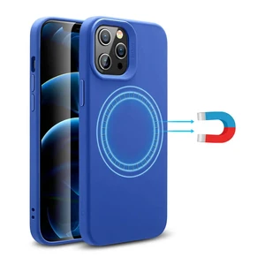 Силіконовий чохол ESR Cloud Soft HaloLock MagSafe Blue для iPhone 12 Pro Max  - Фото 1