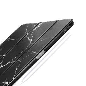 Мармуровий магнітний чохол ESR Marble Trifold Case Black для iPad Pro 11" - Фото 3