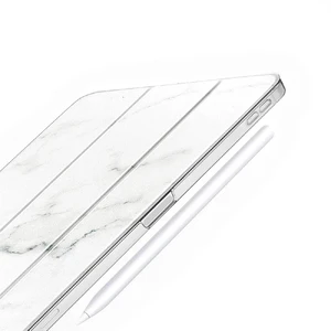 Мраморный магнитный чехол ESR Marble Trifold Case White для iPad Pro 11" - Фото 3