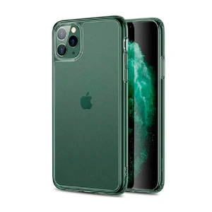 Стеклянный чехол для iPhone 11 Pro ESR Matte Tempered Glass Clear Pine Green 4894240104798 - Фото 1