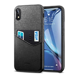 Кожаный чехол с отделением для карт ESR Metro Series Black для iPhone XR 3A01186970202 - Фото 1