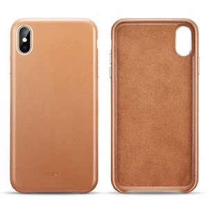 Шкіряний чохол ESR Oxford Leather Brown для iPhone X | XS - Фото 2