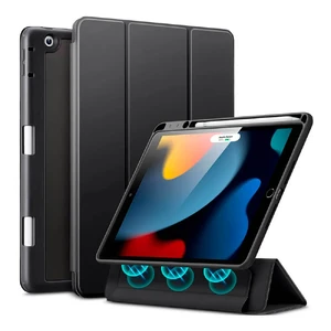 Чехол-книжка с держателем для Apple Pencil ESR Rebound Hybrid Case Pro Frosted Black for iPad 9 | 8 | 7 10.2" (2021 | 2020 | 2019) 4894240140079 - Фото 1