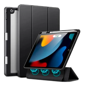 Чехол-книжка с держателем для Apple Pencil ESR Rebound Hybrid Case Pro Black for iPad 9 | 8 | 7 10.2" (2021 | 2020 | 2019) 4894240140062 - Фото 1