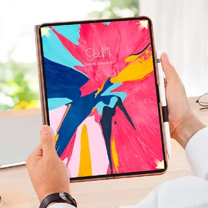 Чохол з тримачем для Apple Pencil ESR Simplicity Premium Folio Brown для iPad Pro 11" - Фото 4