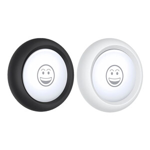 Купить Самоклеящийся силиконовый чехол ESR Soft Silicone Stick-On Protective Black | White для AirTag (2 шт.)