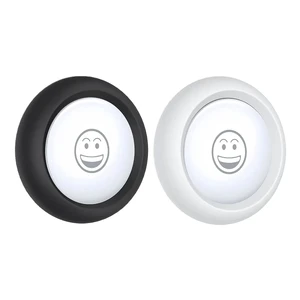 Клейкий силіконовий чохол ESR Soft Silicone Stick-On Protective Black | White для AirTag (2 шт.) 4894240131138 - Фото 1