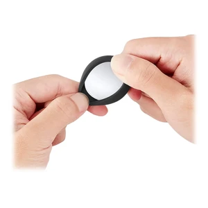 Клейкий силіконовий чохол ESR Soft Silicone Stick-On Protective Black | White для AirTag (2 шт.) - Фото 2