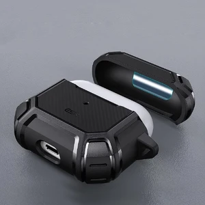 Протиударний чохол з карабіном ESR Tough Shock Armor Case Black для AirPods 3 - Фото 6