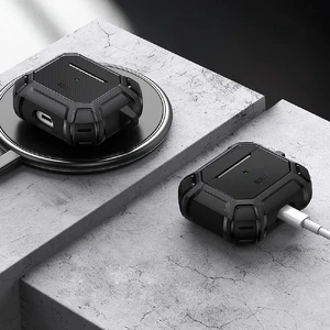 Протиударний чохол з карабіном ESR Tough Shock Armor Case Black для AirPods 3 - Фото 7