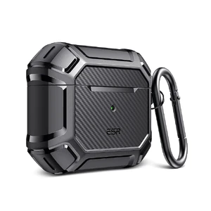 Протиударний чохол з карабіном ESR Tough Shock Armor Case Black для AirPods 3 - Фото 3