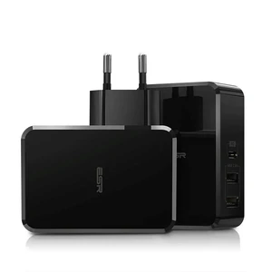 Швидкий мережевий зарядний пристрій ESR USB Type-C PD + 2 USB Wall Charger Black (EU) - Фото 2