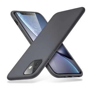 Серый силиконовый чехол ESR Yippee Color Gray для iPhone 11 - Фото 3
