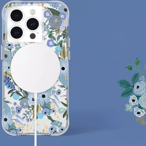 Чехол с MagSafe Case-Mate Garden Party Blue для iPhone 15 Pro - Фото 5