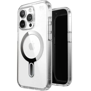 Чехол с MagSafe Speck Presidio ClickLock Perfect-Clear Silver для iPhone 15 Pro 840168533107 - Фото 1